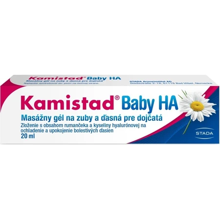 Kamistad Baby HA gel 20 ml 1×20 ml 1×20 ml, gel de massage dentaire