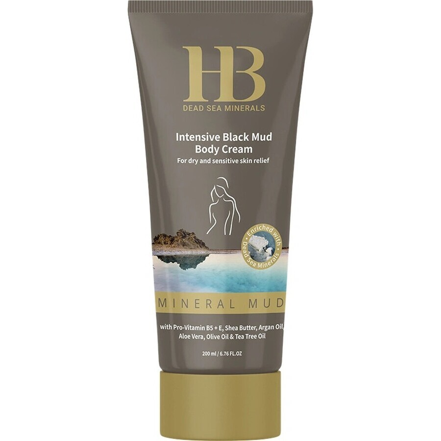 HB Intensive body cream with black mud 1×200 ml, body cream