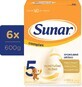 Sunar Complex 5 6&#215;600 g, lait infantile, &#224; partir de 36 mois