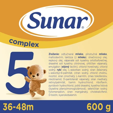 Sunar Complex 5 6×600 g, Säuglingsmilch, ab 36 Monaten