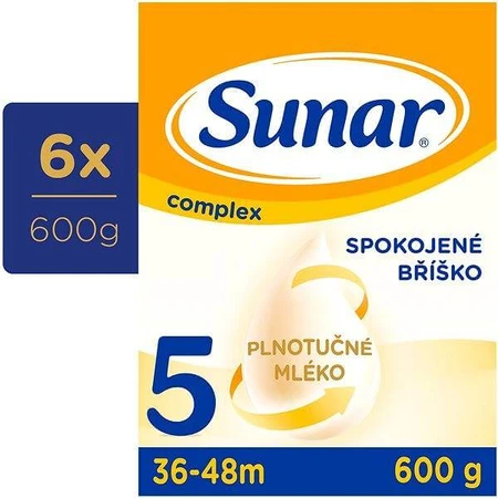 Sunar Complex 5 6×600 g, Säuglingsmilch, ab 36 Monaten