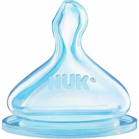NUK Vaso biberón FC+, V1 silicona, anticólico 1×1 piezas, chupete