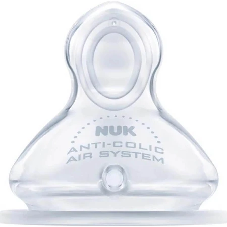 NUK Vaso biberón FC+, V1 silicona, anticólico 1×1 piezas, chupete