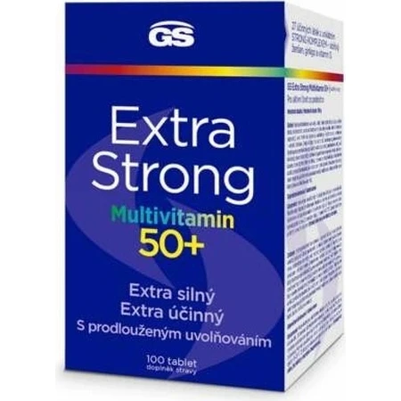 GS Extra Strong Multivitamin 50+, 100 tbl 1×100 tbl, suplemento nutricional
