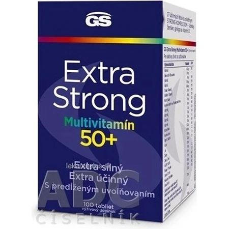 GS Extra Strong Multivitamin 50+, 100 tbl 1×100 tbl, suplemento nutricional