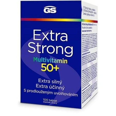 GS Extra Strong Multivitamin 50+, 100 tbl 1×100 tbl, suplemento nutricional