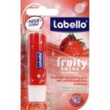 Labello STRAWBERRY SHINE 4×8 g, farbiger Lippenbalsam