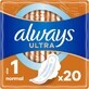Always Ultra Duo 20 uds Normal Plus 1&#215;20 uds, compresas menstruales