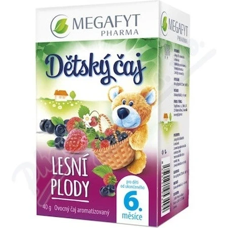 MEGAFYT FOREST BERRY Thé pour enfants 20×2 g (40 g), thé aux fruits