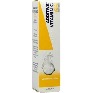 ADDITIVA VITAMINA C 1000 mg Zitrone 1×20 tbl, comprimidos efervescentes