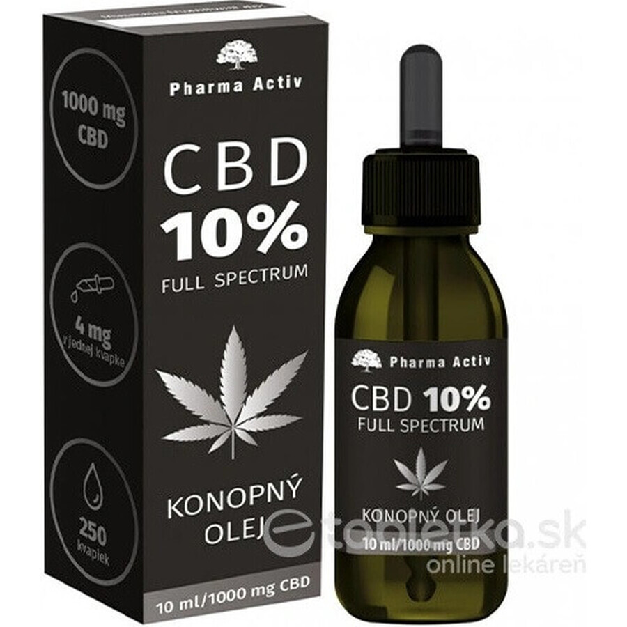 Pharma Activ CBD 10% Full Spectrum HEMP OIL 1×10 ml, hemp oil