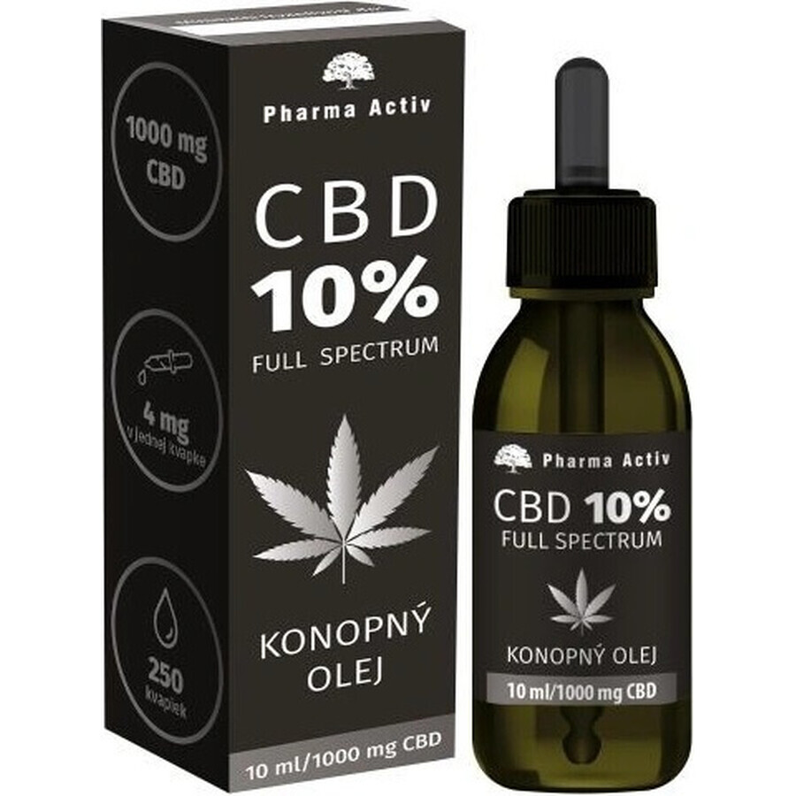 Pharma Activ CBD 10% Full Spectrum HEMP OIL 1×10 ml, hemp oil