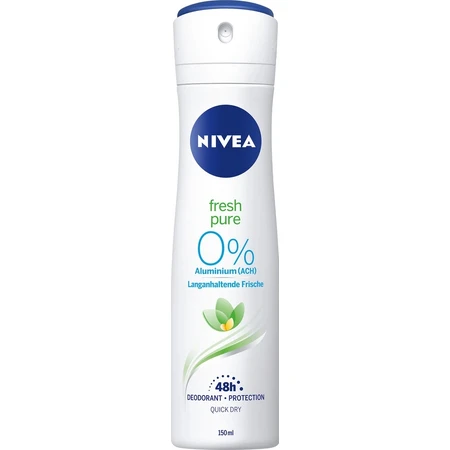 NIVEA Deo Spray Fresh Pure 1×150 ml, déodorant