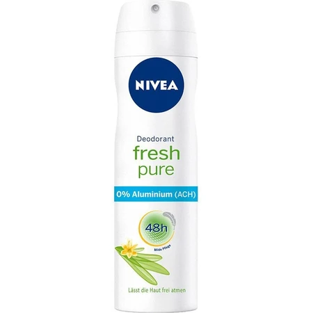 NIVEA Deo Spray Fresh Pure 1×150 ml, déodorant
