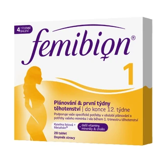 Femibion 1 Planung und die ersten Wochen der Schwangerschaft, 28 tbl 1×28 tbl, Nahrungsergänzungsmittel