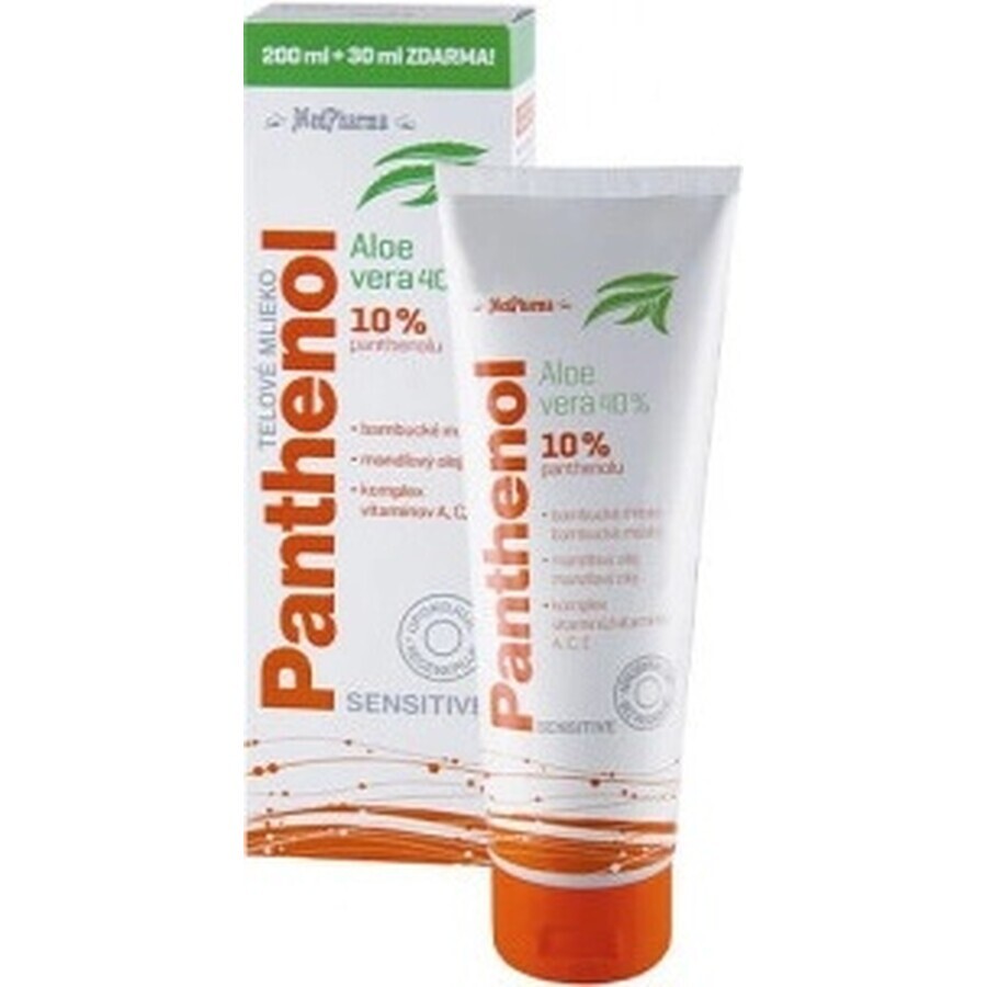 Cumpără MedPharma PANTHENOL 10% LAPTE DE CORP 1×200+30 ml, loțiune de corp MedPharma PANTHENOL 10% LAPTE DE CORP 1×200+30 ml, loțiune de corp