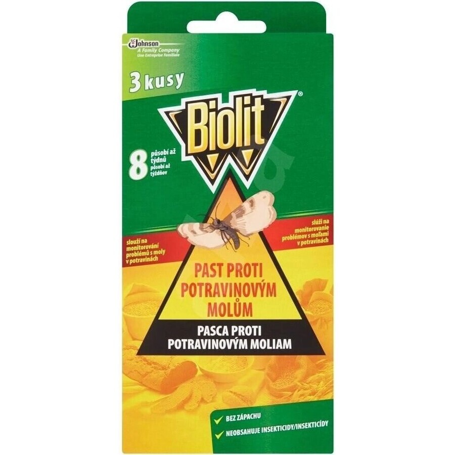 Biolit food moth trap 1×3 pcs, moth trap