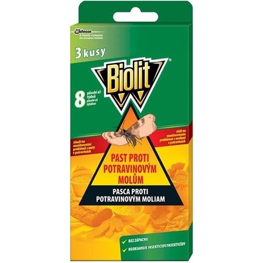Biolit food moth trap 1×3 pcs, moth trap