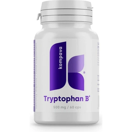 KOMPAVA TRYPTOFAN TRYPTOFAN B+ 500 mg 1×60 cps, complemento alimenticio