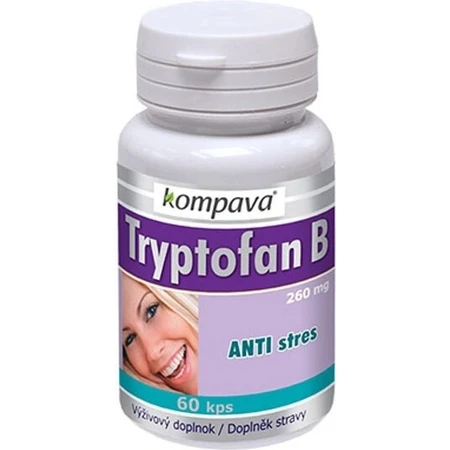 KOMPAVA TRYPTOFAN TRYPTOFAN B+ 500 mg 1×60 cps, complemento alimenticio