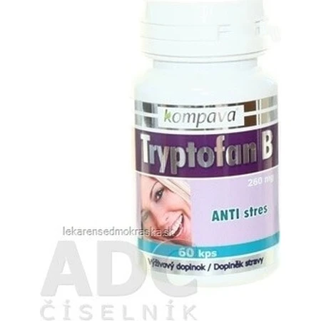 KOMPAVA TRYPTOFAN TRYPTOFAN B+ 500 mg 1×60 cps, complemento alimenticio