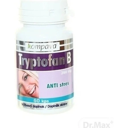 KOMPAVA TRYPTOFAN TRYPTOFAN B+ 500 mg 1×60 cps, complemento alimenticio
