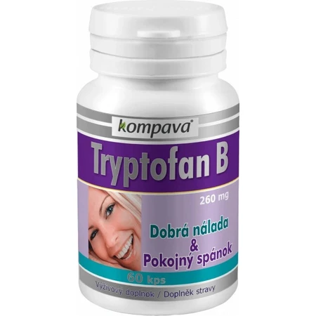KOMPAVA TRYPTOFAN TRYPTOFAN B+ 500 mg 1×60 cps, complemento alimenticio