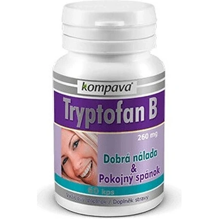KOMPAVA TRYPTOFAN TRYPTOFAN B+ 500 mg 1×60 cps, complemento alimenticio