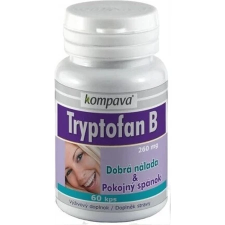 KOMPAVA TRYPTOFAN TRYPTOFAN B+ 500 mg 1×60 cps, complemento alimenticio