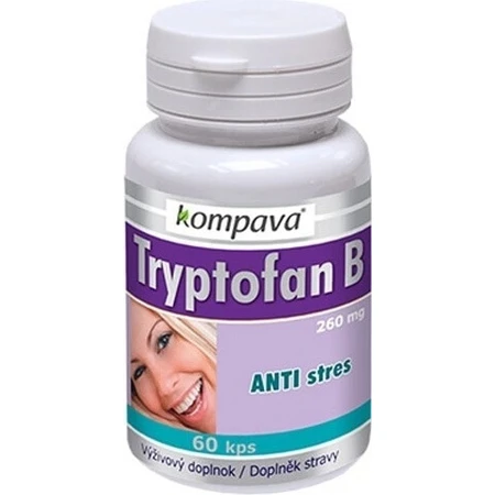 KOMPAVA TRYPTOFAN TRYPTOFAN B+ 500 mg 1×60 cps, complemento alimenticio