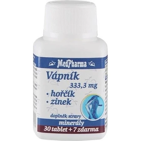 MedPharma CALCIO 333,3 mg + Magnesio + Zinc 1×37 tbl, calcio + magnesio + zinc