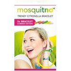 MosquitNo Summer bracelet with citronella scent-releasing clasp, adjustable size 1×5 pcs, mosquito bracelets