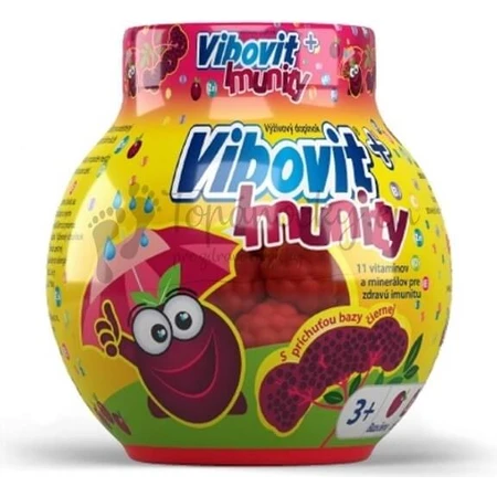 Vibovit + Immunity 50 1×50 pcs, jelly with black elderberry flavor