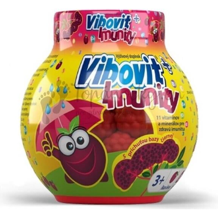 Vibovit + Immunité 50 1×50 pcs, gelée au sureau noir