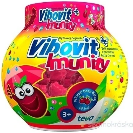 Vibovit + Immunity 50 1×50 pcs, jelly with black elderberry flavor