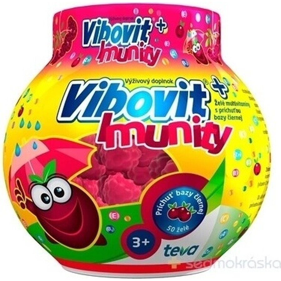 Vibovit + Immunité 50 1×50 pcs, gelée au sureau noir