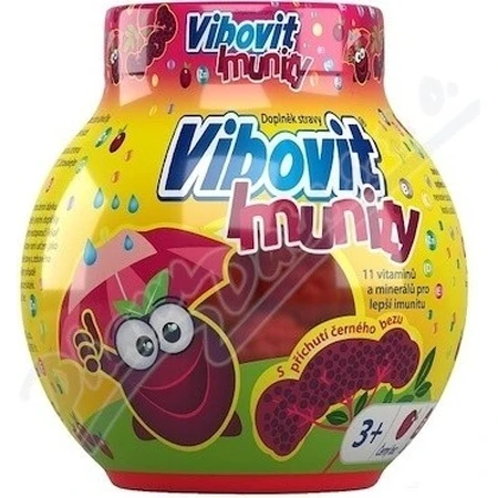 Vibovit + Immunity 50 1×50 pcs, jelly with black elderberry flavor