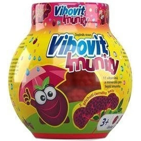 Vibovit + Immunity 50 1×50 pcs, jelly with black elderberry flavor