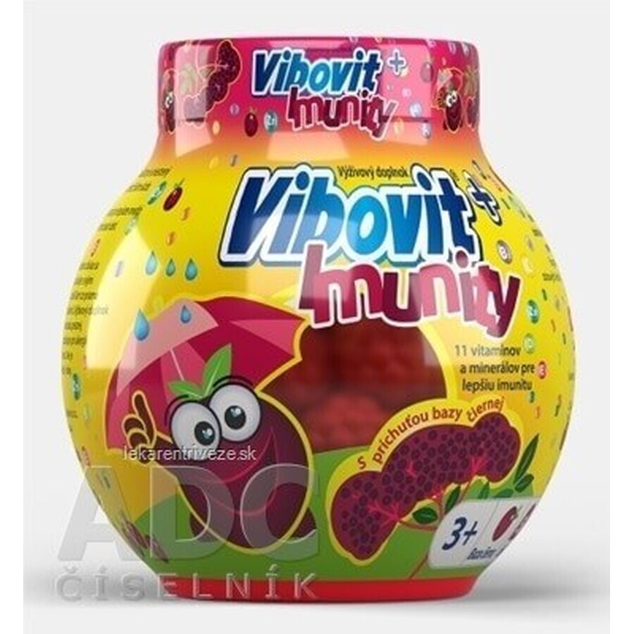 Vibovit + Immunité 50 1×50 pcs, gelée au sureau noir
