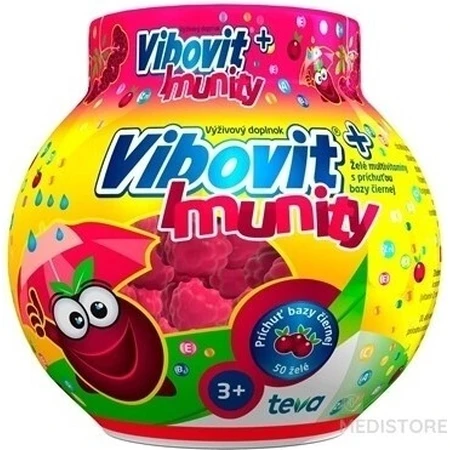 Vibovit + Immunity 50 1×50 pcs, jelly with black elderberry flavor