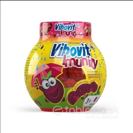 Vibovit + Immunity 50 1×50 pcs, jelly with black elderberry flavor