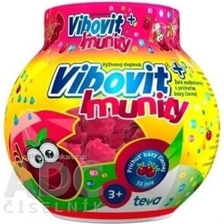 Vibovit + Immunity 50 1×50 pcs, jelly with black elderberry flavor