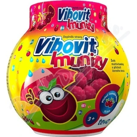 Vibovit + Immunity 50 1×50 pcs, jelly with black elderberry flavor