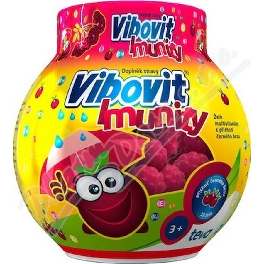 Vibovit + Immunité 50 1×50 pcs, gelée au sureau noir