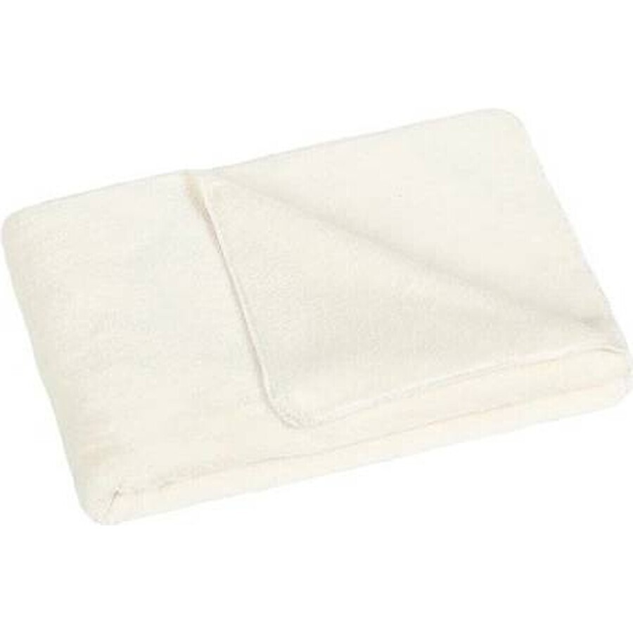 Couverture pour enfants KORALL MICRO 1014/001 75x100 blanc sans broderie 1×1 pc, couverture pour bébé