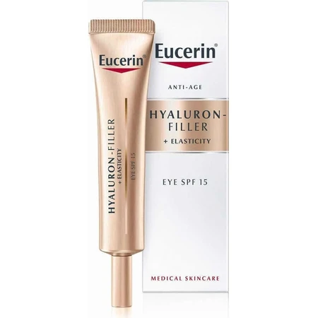 Eucerin HYALURON-FILLER+ELASTICITY Augencreme 1×15 ml, LSF 15