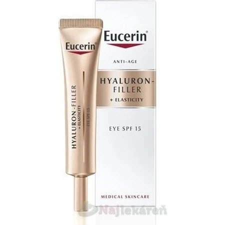 Eucerin HYALURON-FILLER+ELASTICITY Augencreme 1×15 ml, LSF 15