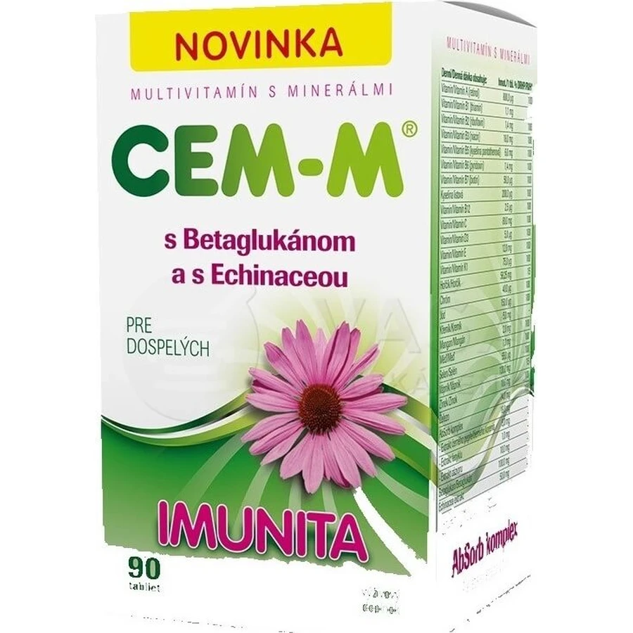 CEM-M for Adults Immunity 1×90 tbl, multivitamine avec minéraux