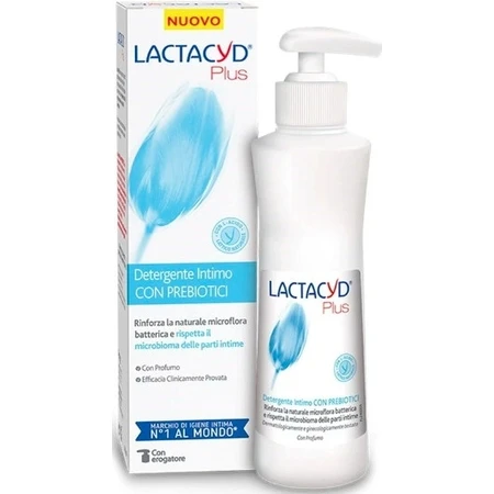 Lactacyd intieme reinigingsemulsie met prebiotica Pharma Prebiotic Plus 1×250 ml, intieme reinigingsemulsie