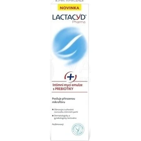 Lactacyd intieme reinigingsemulsie met prebiotica Pharma Prebiotic Plus 1×250 ml, intieme reinigingsemulsie